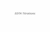 EDTA Titrations. Chelation in Biochemistry Chelating ligands can form complex ions with metals through multiple ligands. This is important in many areas,