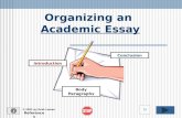 Organizing an Academic Essay References © 2001 by Ruth Luman Introduction Conclusion Body Paragraphs.