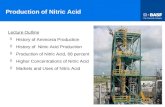 Production of Nitric Acid Lecture Outline  History of Ammonia Production  History of Nitric Acid Production  Production of Nitric Acid, 68 percent 