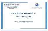 HIV Vaccine Research at CRT-DST/AIDS Artur Olhovetchi Kalichman.