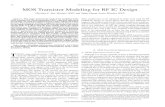 MOS Transistor Modeling for RF IC Design (Enz)