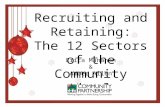Recruiting and Retaining: The 12 Sectors of the Community Wheel Erica Manahan & Amber Allen.