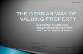 Investigating the difference between discounted cash flow and German income approach Jan Reinert Property Portfolio Analyst Phd Candidate IPD GermanyInternational.