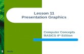 1 Lesson 11 Presentation Graphics Computer Concepts BASICS 4 th Edition Wells.