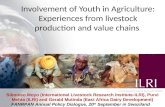 1 Involvement of Youth in Agriculture: Experiences from livestock production and value chains Siboniso Moyo (International Livestock Research Institute-ILRI),
