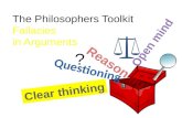 The Philosophers ToolkitFallacies in Arguments ?.
