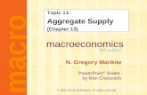 Macroeconomics fifth edition N. Gregory Mankiw PowerPoint ® Slides by Ron Cronovich macro © 2002 Worth Publishers, all rights reserved Topic 11: Aggregate.