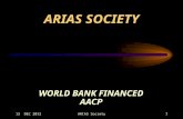 13 DEC 2012 WORLD BANK FINANCED AACP ARIAS SOCIETY 1ARIAS Society.