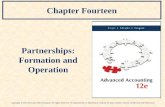 Chapter Fourteen Partnerships: Formation and Operation Copyright © 2015 McGraw-Hill Education. All rights reserved. No reproduction or distribution without.