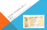SOCIAL STUDIES 30-1 / 30-2 LIBERALISM’S EVOLUTION IN CANADIAN HISTORY.
