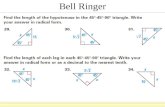 Bell Ringer. 30-60-90 Triangles A Right Triangle with angle measures of 30, 60, and 90 are called 30-60-90 triangles.