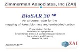 BioSAR 30  An airborne radar for the mapping of forest biomass and embedded carbon Presentation for the Third USDA Symposium Greenhouse Gases & Carbon.