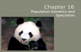 Population Genetics and Speciation. 1. Population Genetics 2. Microevolution 3. Gene Pool 4. Allele Frequency 5. Phenotype Frequency A. Total genetic.