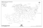 Mapa de Michoacán - División municipal con nombres
