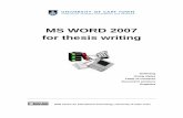 CET MS Advanced Word 2007 Training Manual v1.0