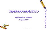 Diplomado en sanidad 2009 TRABAJO PRÁCTICO Diplomado en Sanidad Zaragoza 2009.
