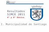 Resultados SIMCE 2011 4º y 8º Básico I. Municipalidad de Santiago.