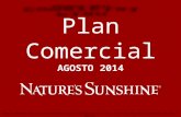 Plan Comercial AGOSTO 2014 Toda la información incluida en esta presentación es exclusivamente para la capacitación y consulta de Distribuidores Independientes.