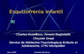 Janver 2006Formation Barcelone1 Esquizofrenia infantil Charles Aussilloux, Amaria Baghdadli, Chrystel Graal Service de Médecine Psychologique Enfants et.