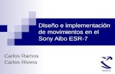 Diseño e implementación de movimientos en el Sony Aibo ESR-7 Carlos Ramos Carlos Rivera.