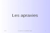 27/11Les apraxies : D. Graeff & E. Lopez1 Les apraxies.