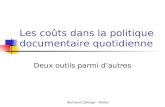 Bertrand Calenge - Poldoc Les coûts dans la politique documentaire quotidienne Deux outils parmi dautres.