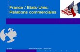 Avril 05Ambassade de France - Mission Eco France / Etats-Unis: Relations commerciales.