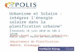 Urbanisme et Solaire : intégrer l'énergie solaire dans la planification urbaine" ( Vendredi 18 juin 2010 de 10h à 12h30 Paris Expo - Porte de Versailles)