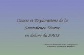 Causes et Explorations de la Somnolence Diurne en dehors du SAOS Centre du Sommeil et de la Vigilance DAnnecy, Clinique dArgonay.