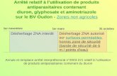 Arrêté relatif à lutilisation de produits antiparasitaires contenant diuron, glyphosate et aminotriazole sur le BV Oudon - Zones non agricoles Zones non.