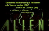 Epidémie à Entérocoque Résistant à la Vancomycine (ERV) au CH de Loudun (86) Sarah THEVENOT, S. THEVENOT, H. ROUSSEAU et M. SAMOYAULT.