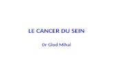 LE CANCER DU SEIN Dr Glod Mihai. Le sein est composé : dune glande mammaire (composée de 15-20 lobes reliés à des canaux qui se joignent sous le mamelon),