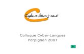 Colloque Cyber-Langues Perpignan 2007. Enseigner une Discipline Non Linguistique en Section Européenne J-Marc Brauer Seconde Matière à Apport Linguistique.