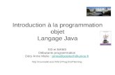 Introduction à la programmation objet Langage Java SI3 et MAM3 Débutants programmation Déry Anne Marie : pinna@polytech@unice.frpinna@polytech@unice.fr.