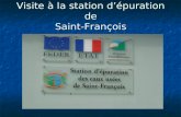 Visite à la station dépuration de Saint-François.