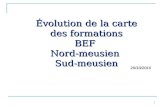 1 Évolution de la carte des formations BEF Nord-meusien Sud-meusien 20/10/2010.