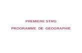 PREMIERE STMG PROGRAMME DE GEOGRAPHIE. THEME 1: LES TERRITOIRES EUROPEENS.