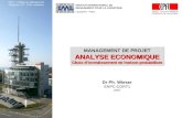 ENPC-CORT1, Management de projet : analyse économique, choix dinvestissement © Ph. Wieser, EPFL, 2007 1 INSTITUT INTERNATIONAL DE MANAGEMENT POUR LA LOGISTIQUE.