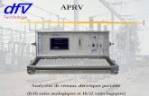 APRV Analyseur de réseaux electriques portable (8/16 voies analogiques et 16/32 voies logiques)