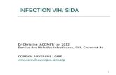 1 INFECTION VIH/ SIDA Dr Christine JACOMET/ jan 2012 Service des Maladies Infectieuses, CHU Clermont-Fd COREVIH AUVERGNE LOIRE .