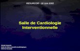 Salle de Cardiologie Interventionnelle Gérald Vanzetto Unité de Soins Intensifs Cardiologiques CHU de Grenoble RESURCOR - 16 Juin 2005.