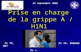 Prise en charge de la grippe A / H1N1 25 septembre 2009 Pr Th. MAYPr Ch. RABAUD Dr L. LETRANCHANT.