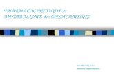 PHARMACOCINETIQUE et METABOLISME des MEDICAMENTS D. LETELLIER 10/2011 Pharmacien / Hôpital Manchester.