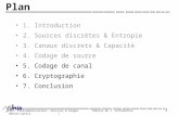 Dpt. Télécommunications, Services & Usages Théorie de l information H. Benoit-Cattin 40 1. Introduction 2. Sources discrètes & Entropie 3. Canaux discrets.