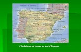 L´Andalousie se trouve au sud d´Espagne. Cordoue est au nord de l´Andalousie, a coté de Seville, Malaga et Jaen.