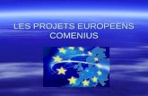 LES PROJETS EUROPEENS COMENIUS. OBJECTIFS Développer la coopération entre élèves et enseignants de pays européens Développer la coopération entre élèves.