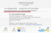 Le diagnostic : autisme et troubles envahissants du développement Pr. Bernadette Rogé Unité de Recherche Interdisciplinaire Octogone/CERPP - EA 4156, Institut.