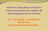 Dr Cornelia Gauthier Médecin psychosomaticienne. Violence éducative ordinaire: méconnaissance des stades de développement de lenfant 1 ère partie 1 ère.