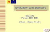 1 Evaluation à mi-parcours Objectif 2 Période 2000-2006 Urbain – Meuse-Vesdre.