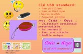 Charleville-Mézières Clé USB standard: Peu pratique Peu esthétique Souvent oubliée Souvent perdue Avec Créa – Keys : Collection artisanale personnalisée.